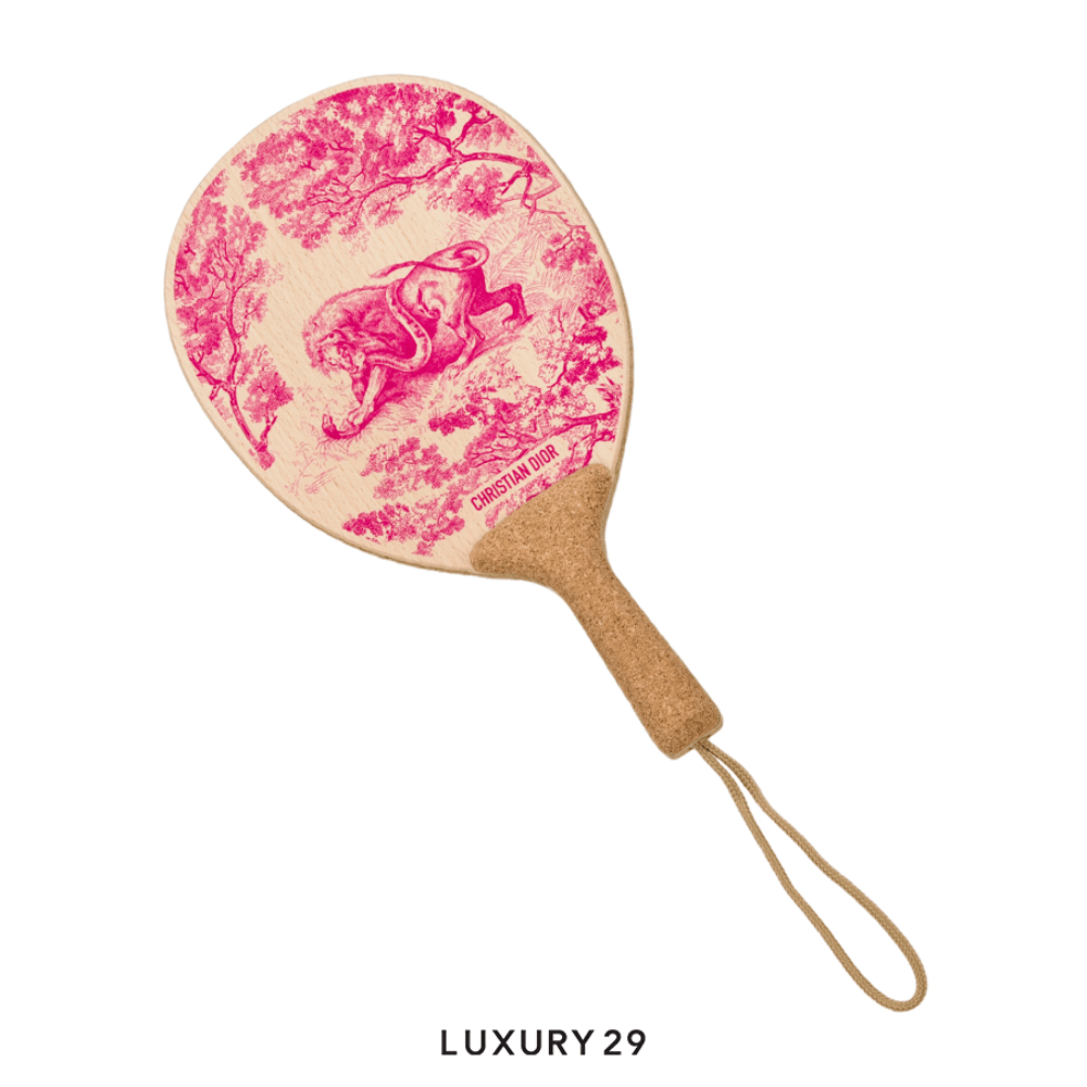 Dior Pair of Dioriviera Beach Rackets(Free Size, Pink)
