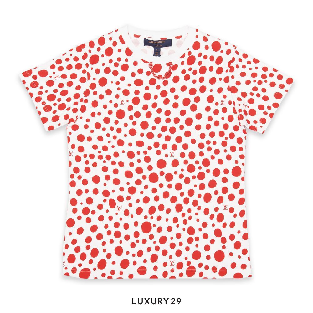 Louis Vuitton &Kusama 赤い水玉 Tシャツ Louis Vuitton &Kusama 赤い水玉 Tシャツ