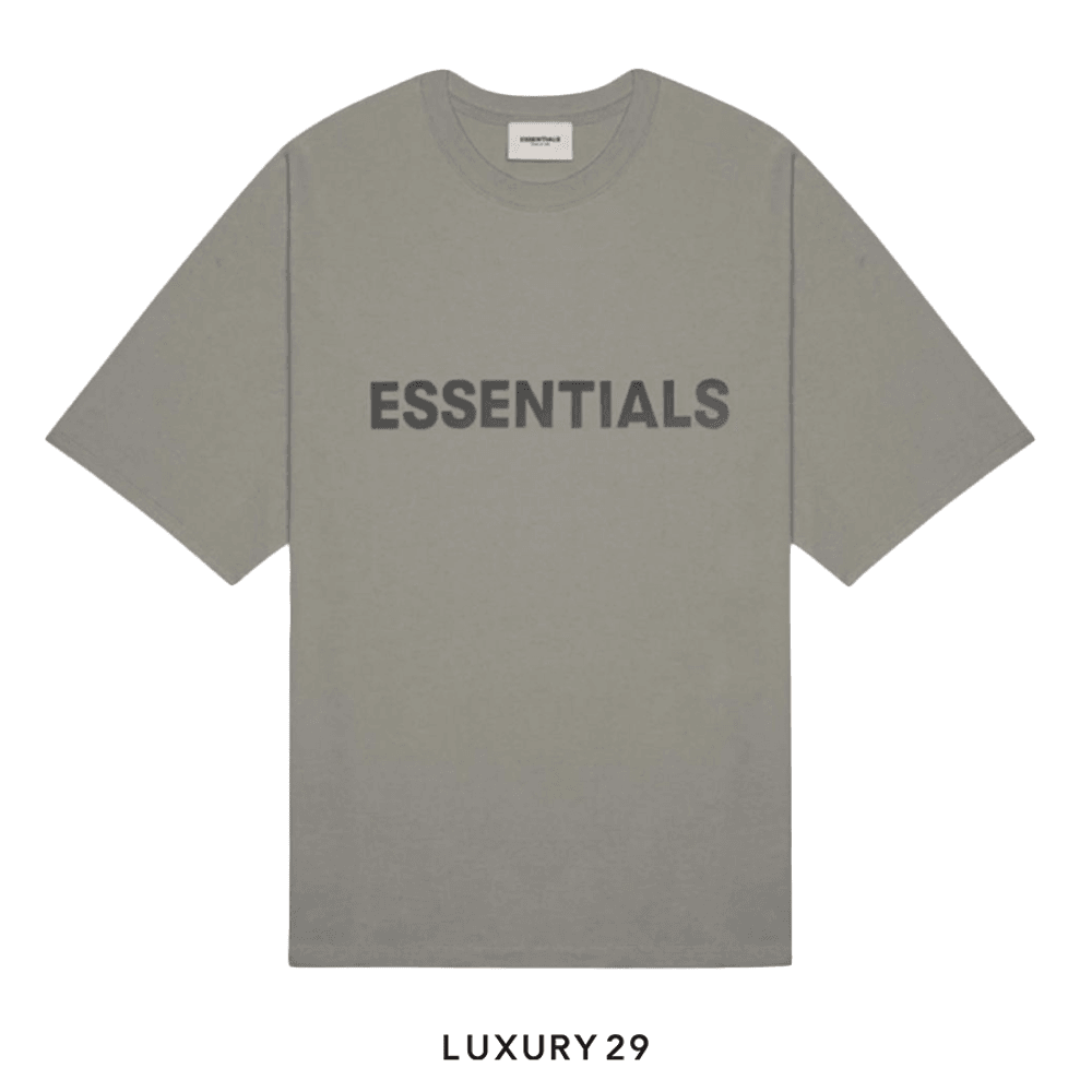 Essentials Fear Of God T-Shirt Cement(XS, Grey)