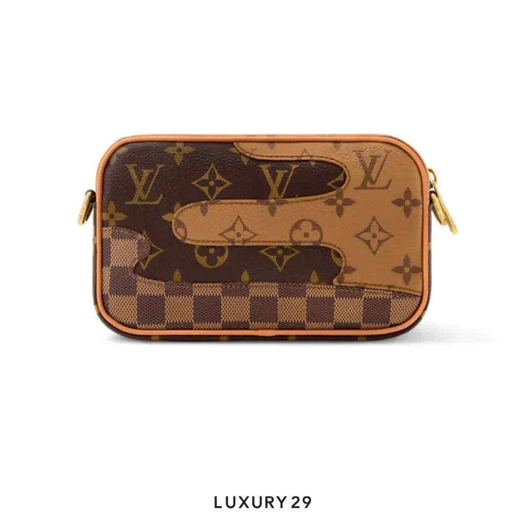 LOUIS VUITTON LV Trocadero crossbody bag Brown Monogram Landscape Canvas(Small, Brown)