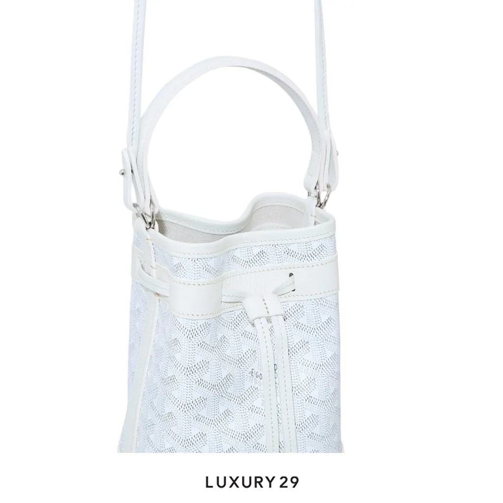 Goyard Petit Flot Mini bucket Bag White(Mini, White)