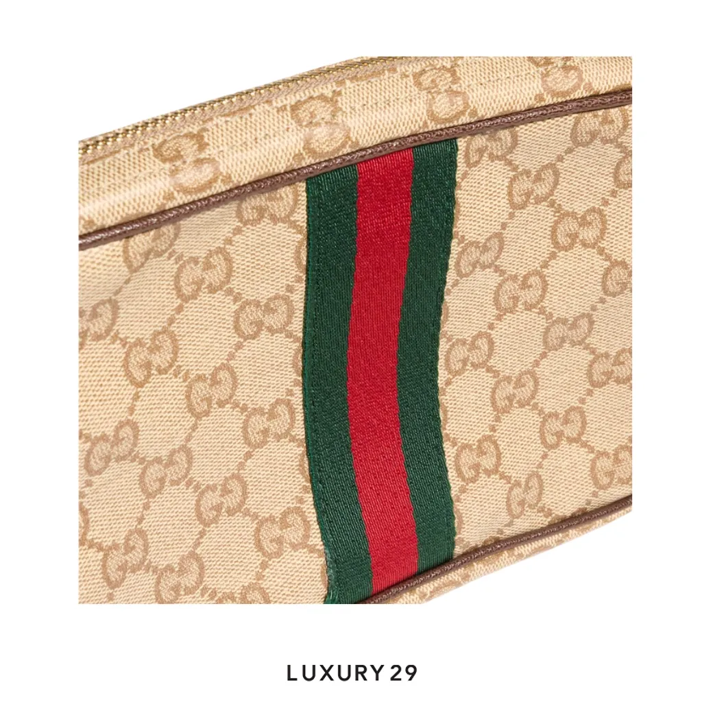 Gucci GG mini bag with Web Brown(Small, Brown)