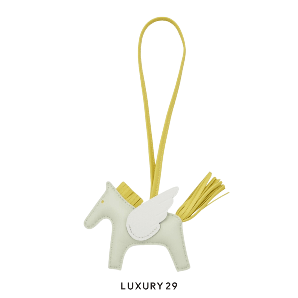 Hermes Rodeo Pegase MM charm Vert Fizz / Lime / New White(Medium, Green)