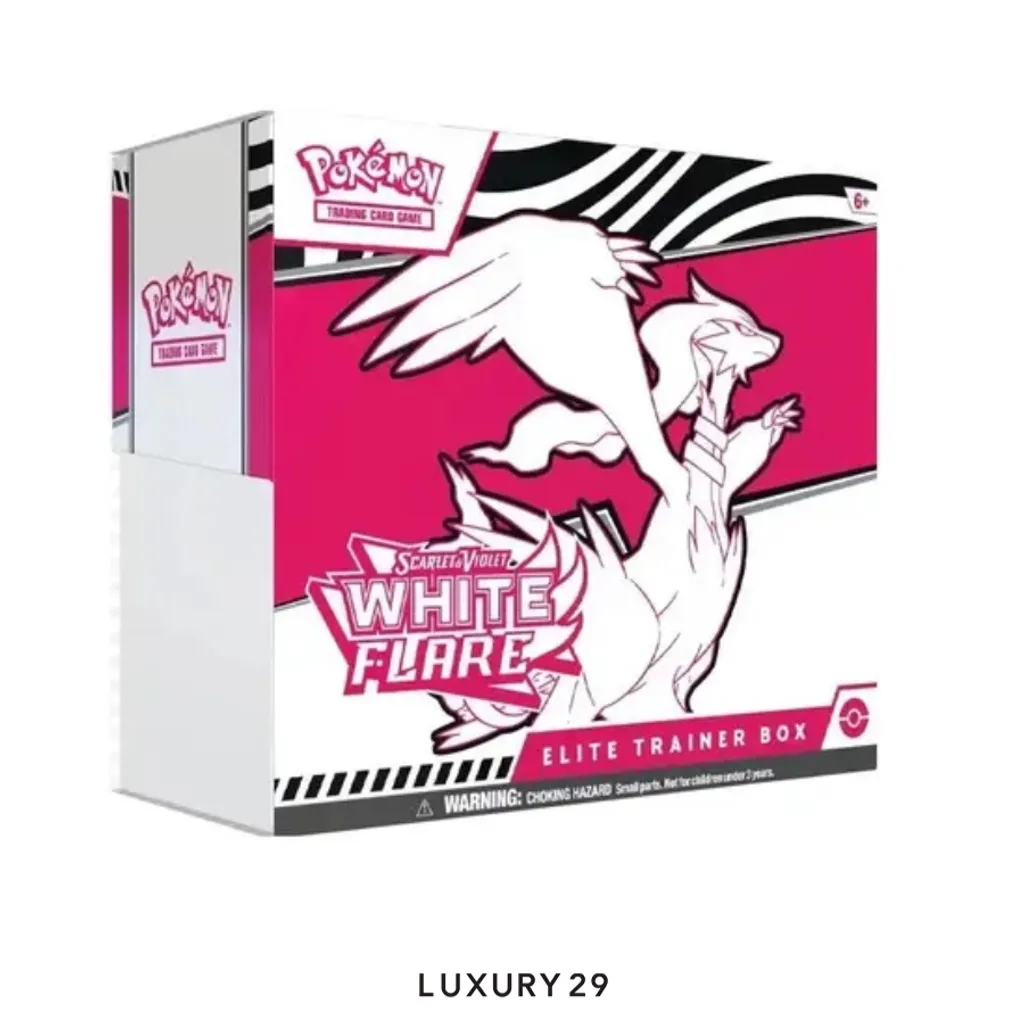 Pokemon TCG: scarlet & violet white flare elite trainer box (EN)(Small, Multicolour)