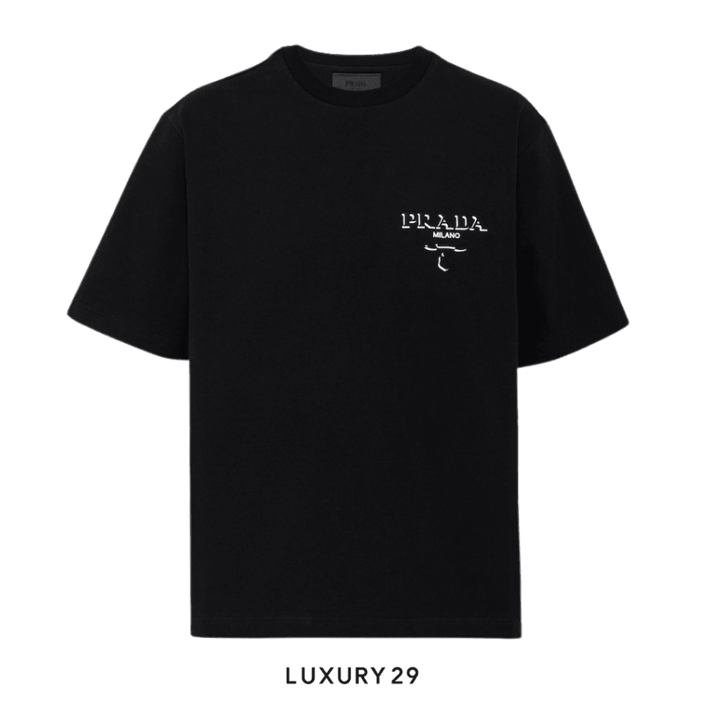 Prada Cotton T-shirt Black(M, Black)