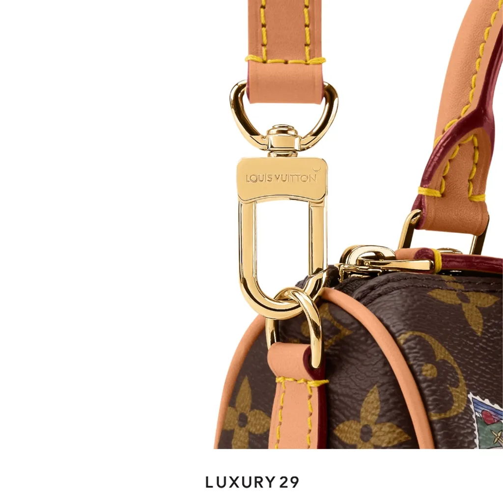 Louis Vuitton LV Nano Speedy Bag Monogram Snowy Pearl Coated canvas(Mini, Brown)