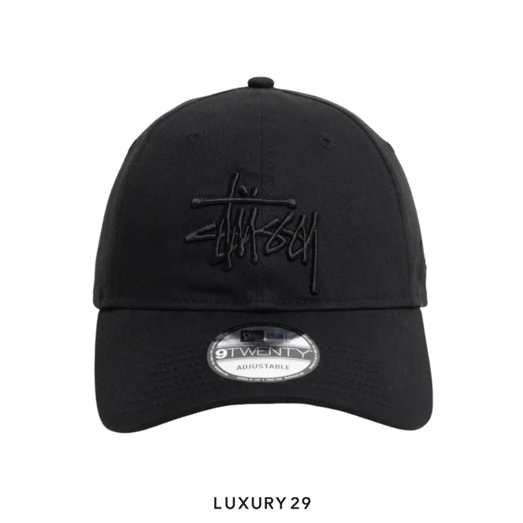 STUSSY 9TWENTY BASIC CAP ONYX(Free Size, Black)