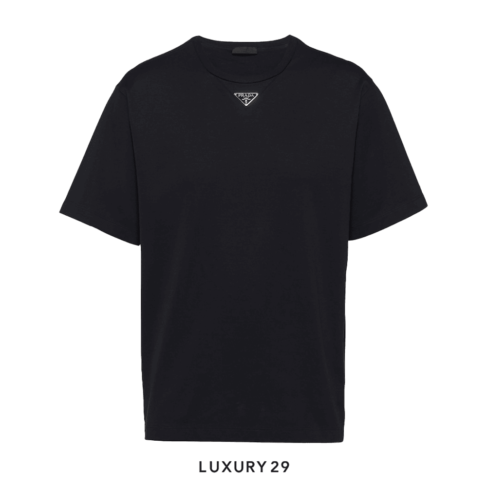 Prada Cotton T-shirt Nero(XL, Black)