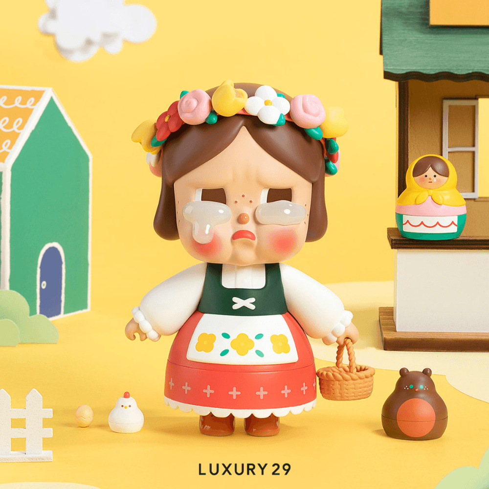 POP MART Crybaby My Russian Doll Figurine(Small, Multicolour)
