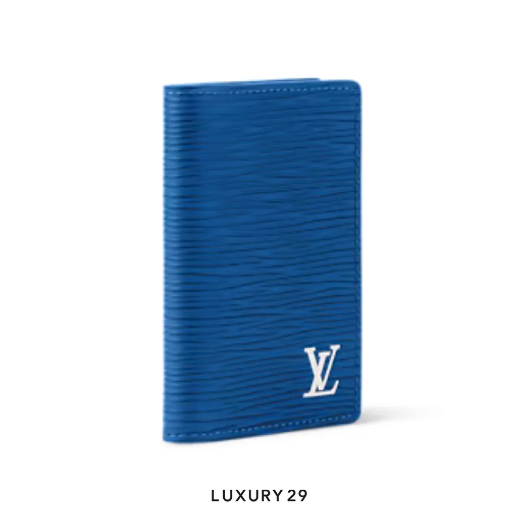 Louis Vuitton LV Pocket Organizer Wallet Blue(Small, Blue)