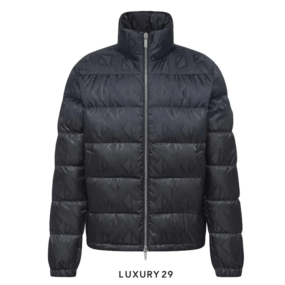 Dior Diamond Mirage Ski Capsule Down Jacket Black Technical Fabric(2XL, Black)
