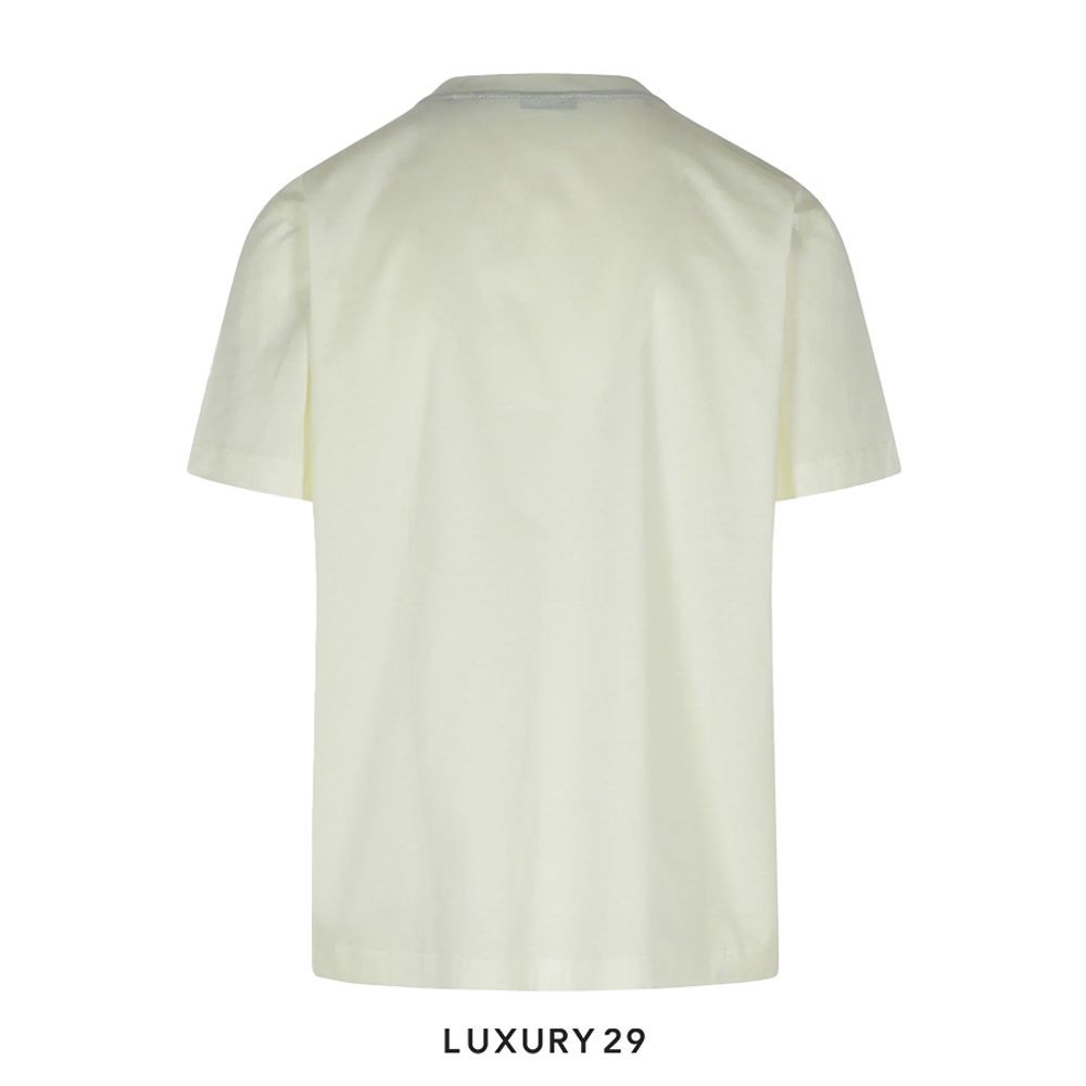 Burberry White logo T-shirt Cotton(S, White)