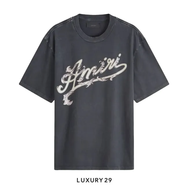 Amiri Filigree Tee in black