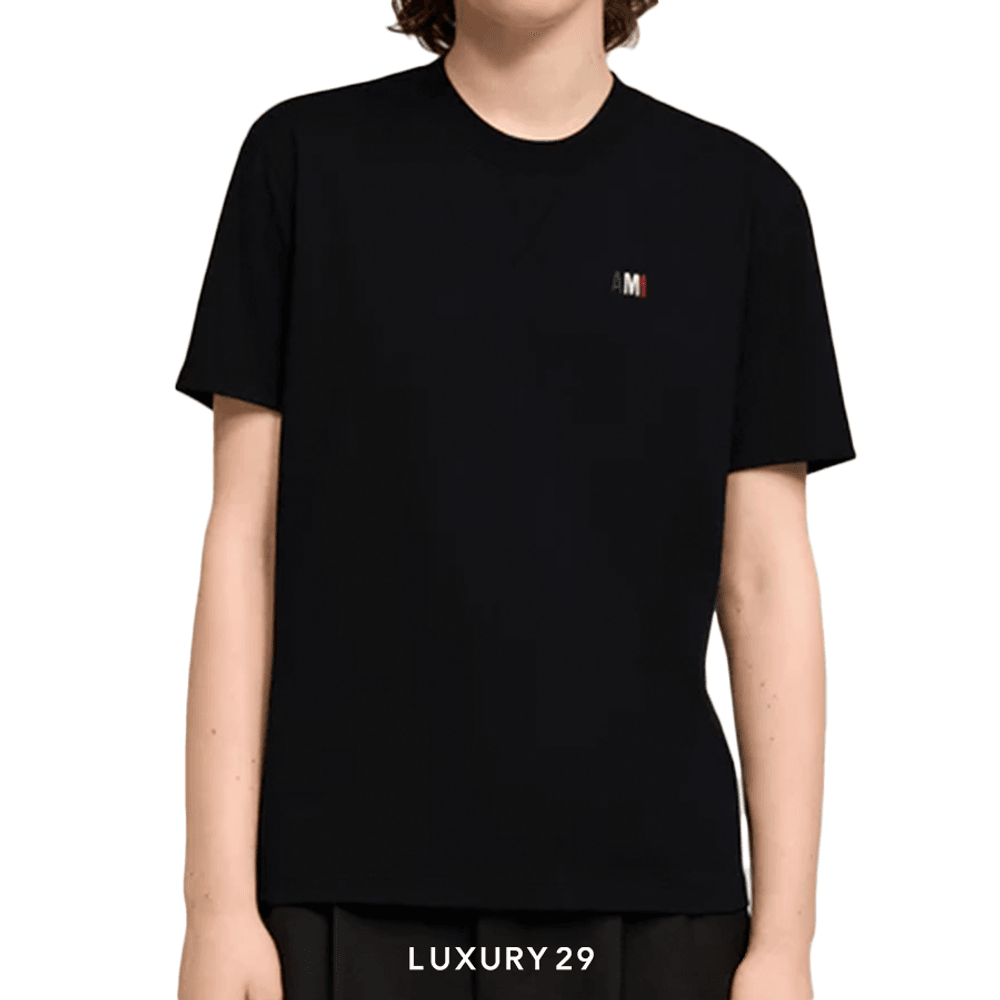 Ami Bleu Blanc Rouge Classic Fit T-shirt BLACK(M, Black)