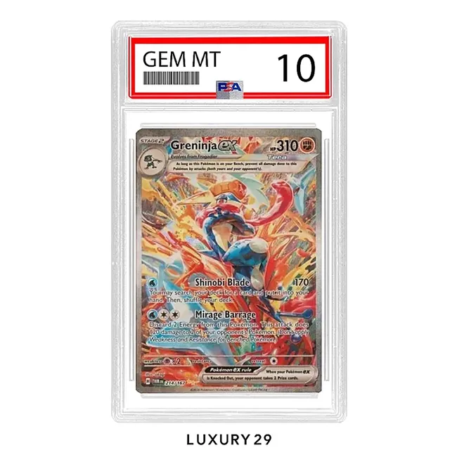 Pokemon TGC 2024 Greninja ex Spacial Illustration Rare #214  (EN) (PSA10)