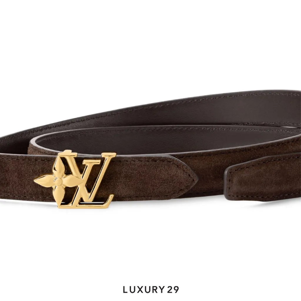 Louis Vuitton LV Bloom 20mm Belt Brown(20, Brown)