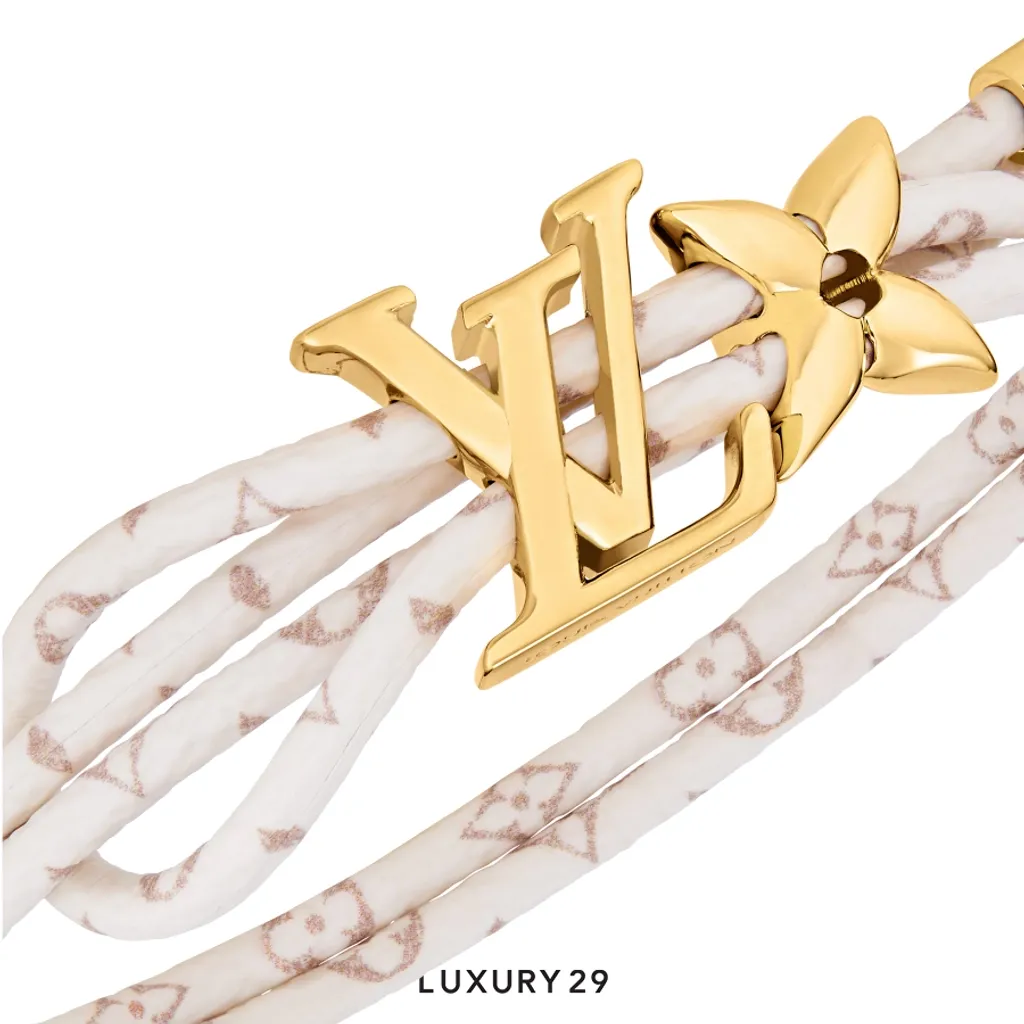 Louis Vuitton LV Bloom Bracelet Dune(Free Size, White)