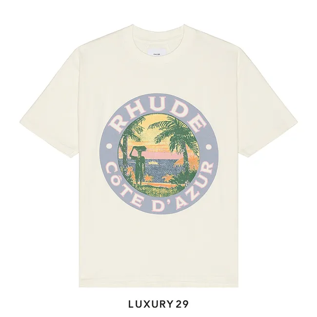 RHUDE LAGO TEE VTG WHITE