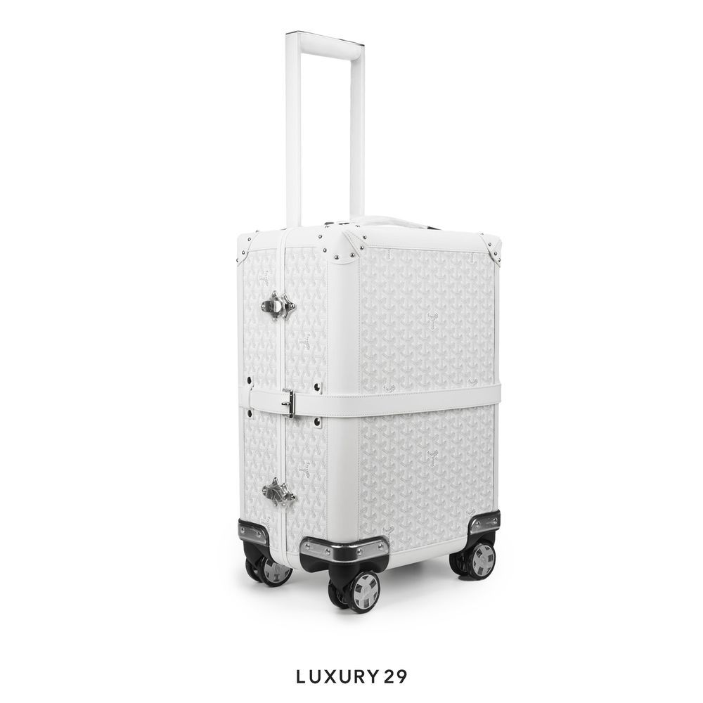 Goyard Bourget PM Trolley Case White(Small, White)