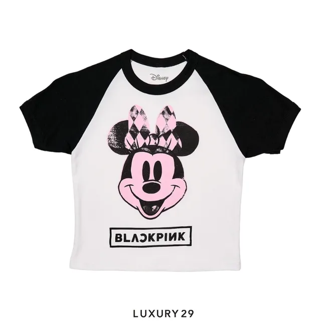 Complex Disney x BLACKPINK Minnie Black Raglan Tee