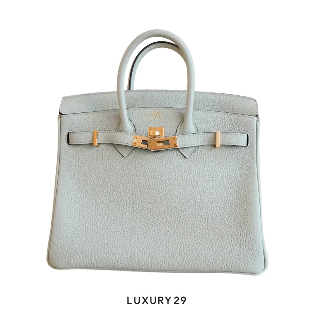 Hermes Birkin 25 Gris Neve Togo Gold Hardware / B Stamp (2023)(Small, Grey)