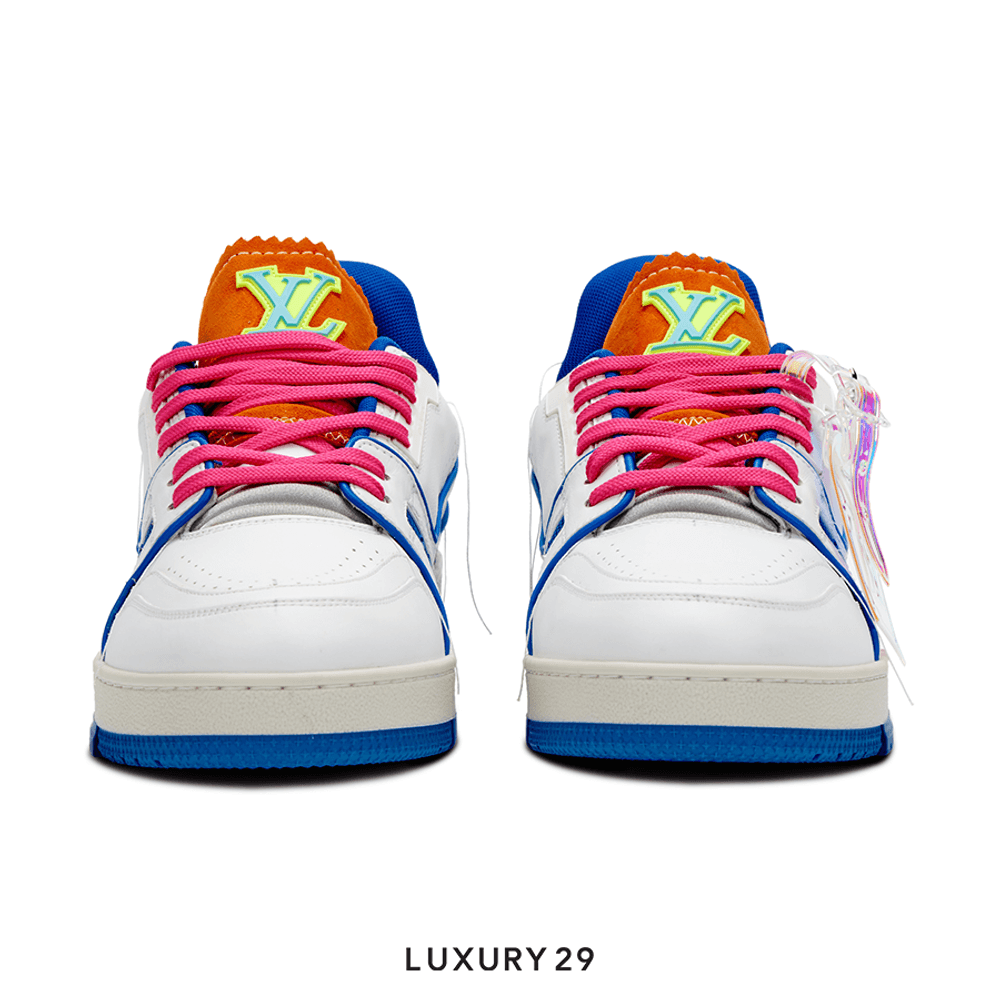 Louis Vuitton LV Trainer Upcycling(M)(40, Blue)