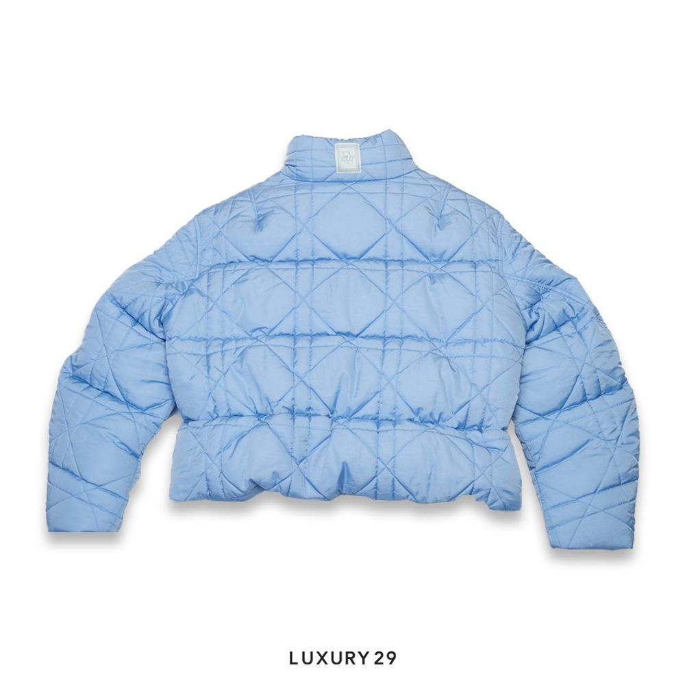 Dior by ERL DOWN JACKET Blue Technical Canvas(3XL, Blue)