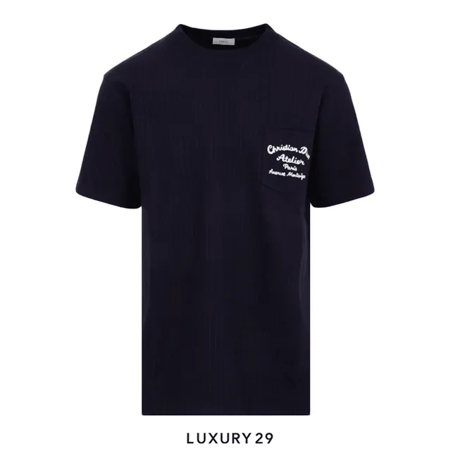 Dior Oversized Atelier T-Shirt Navy Blue