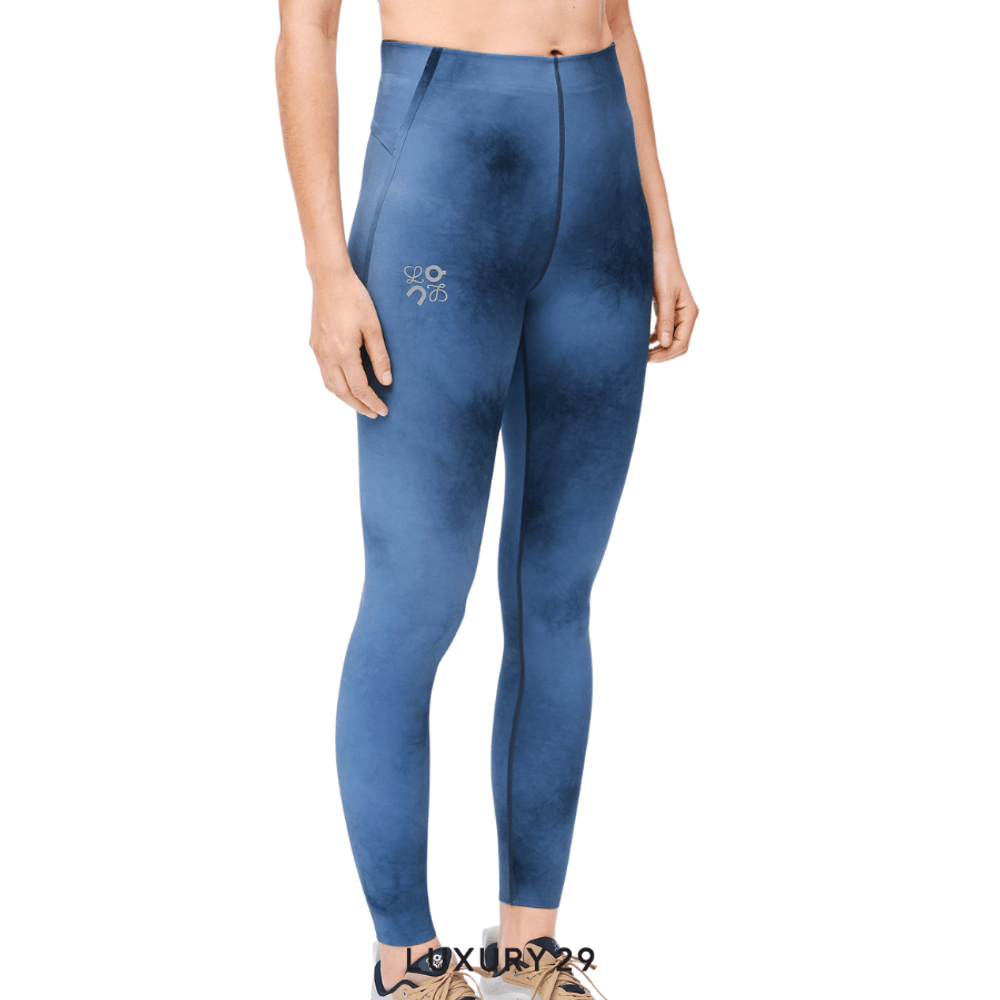 On x Loewe Active tights in technical jersey Blue/Multicolor(XS, Blue)