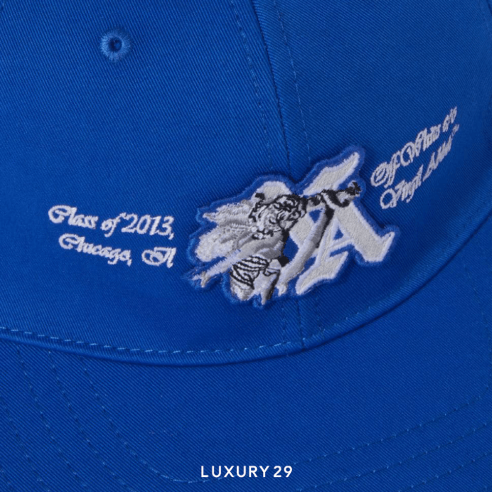 Off-White VA Baseball Drill Cap 'Dark Blue/White'(Free Size, Blue)