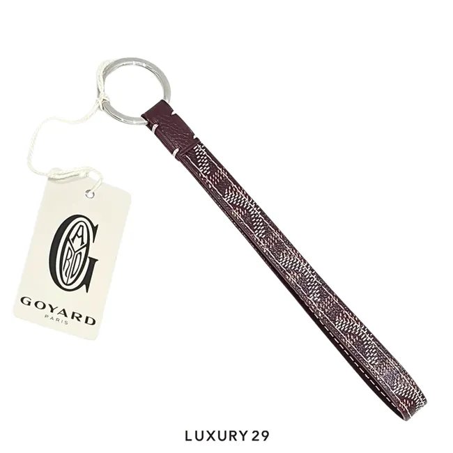 Goyard Sesame Key Ring Burgundy