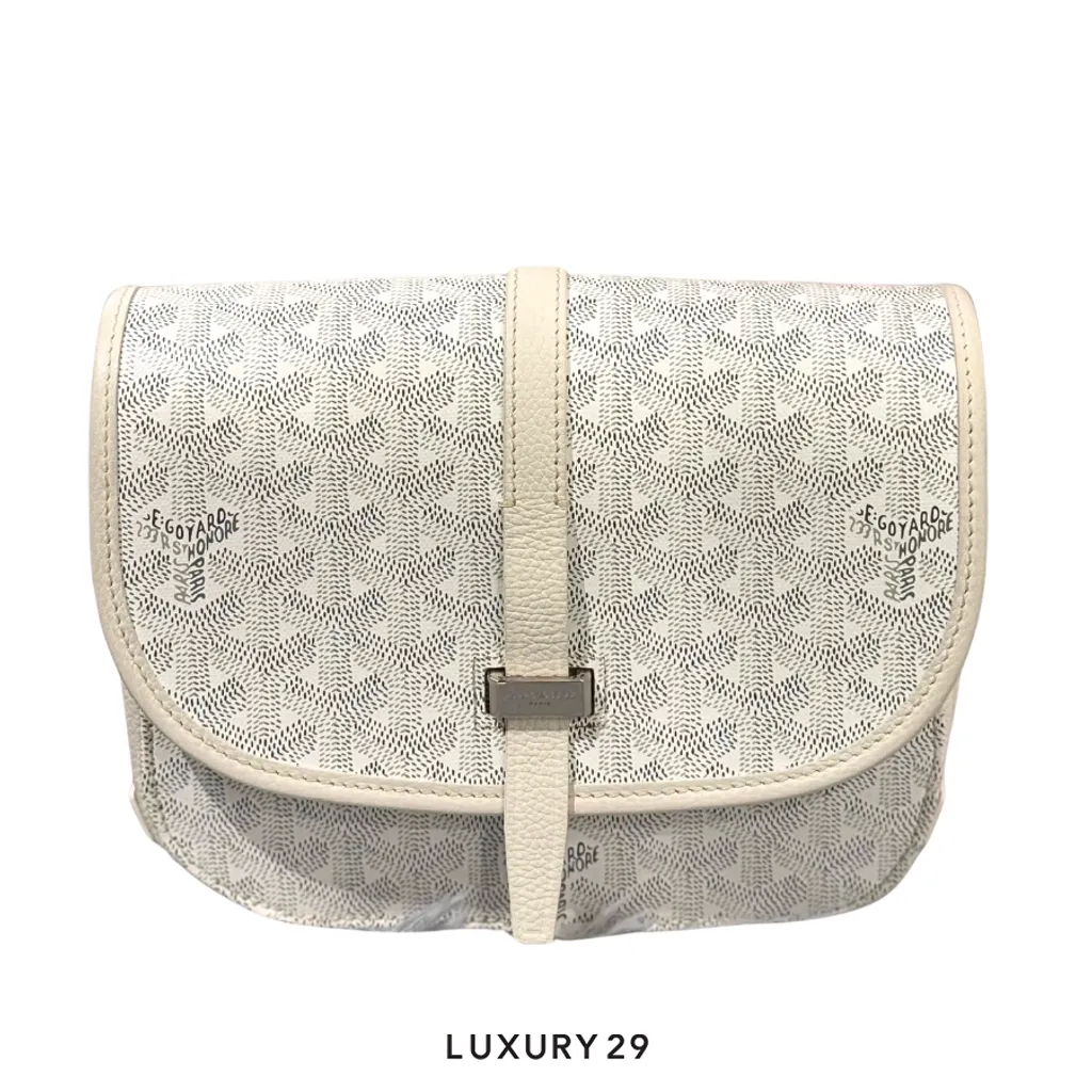 Goyard Belvedere PM Bag White(Small, White)