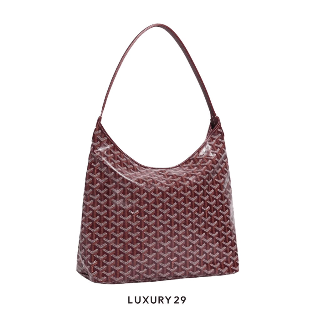 Goyard Boheme Hobo Bag Burgundy(Small, Red)