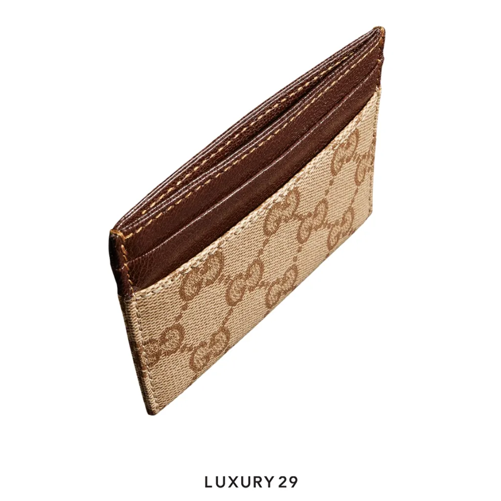 Gucci Essence Classic card case Brown(Mini, Brown)