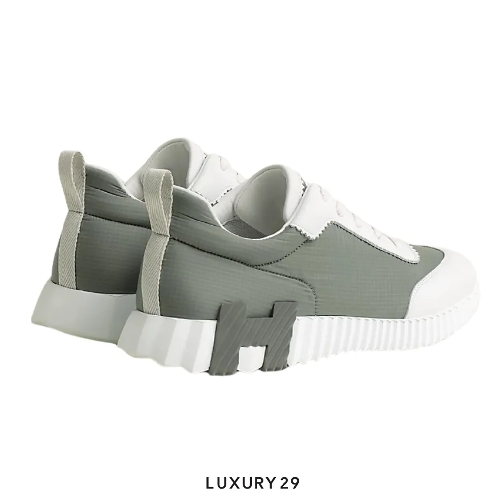 HERMES Sneakers Bouncing etoupe / blanc(45, Grey)