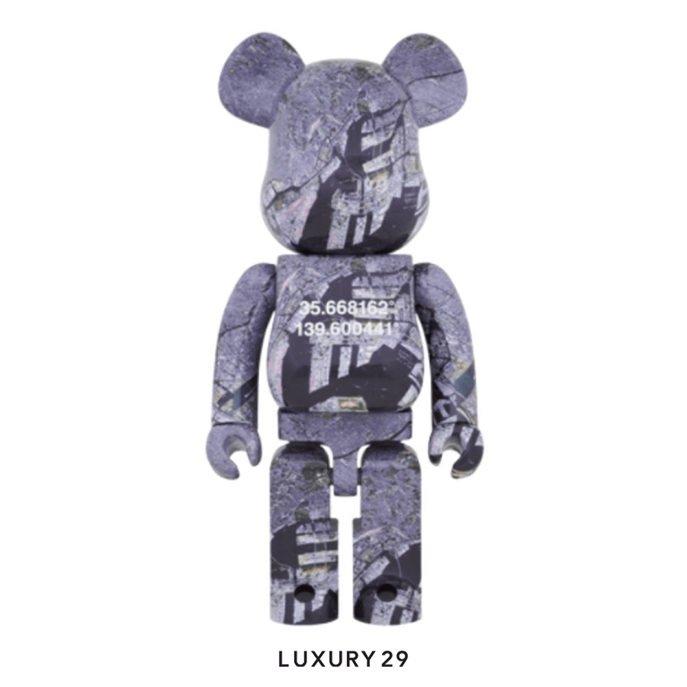 Medicom Toy BEARBRICK Benjamin Grant [OVERVIEW] TOKYO 1000%(Maxi, Grey)