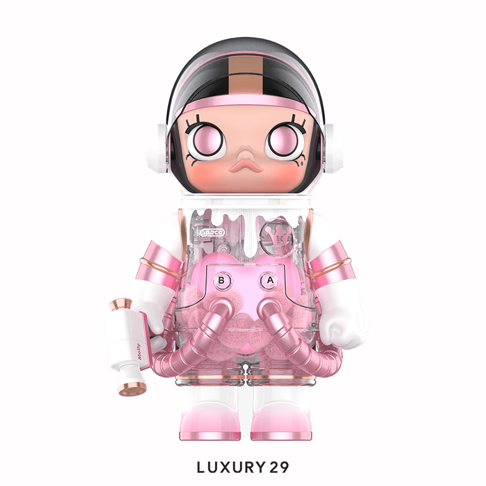 POP MART MEGA SPACE MOLLY 400% Heartfelt Words(Large, Pink)