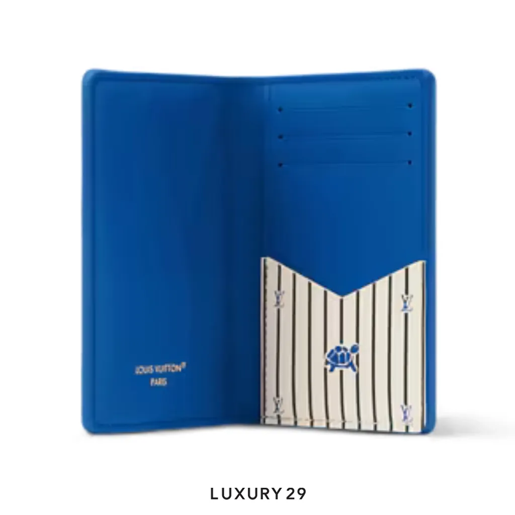 Louis Vuitton LV Pocket Organizer Wallet Blue(Small, Blue)
