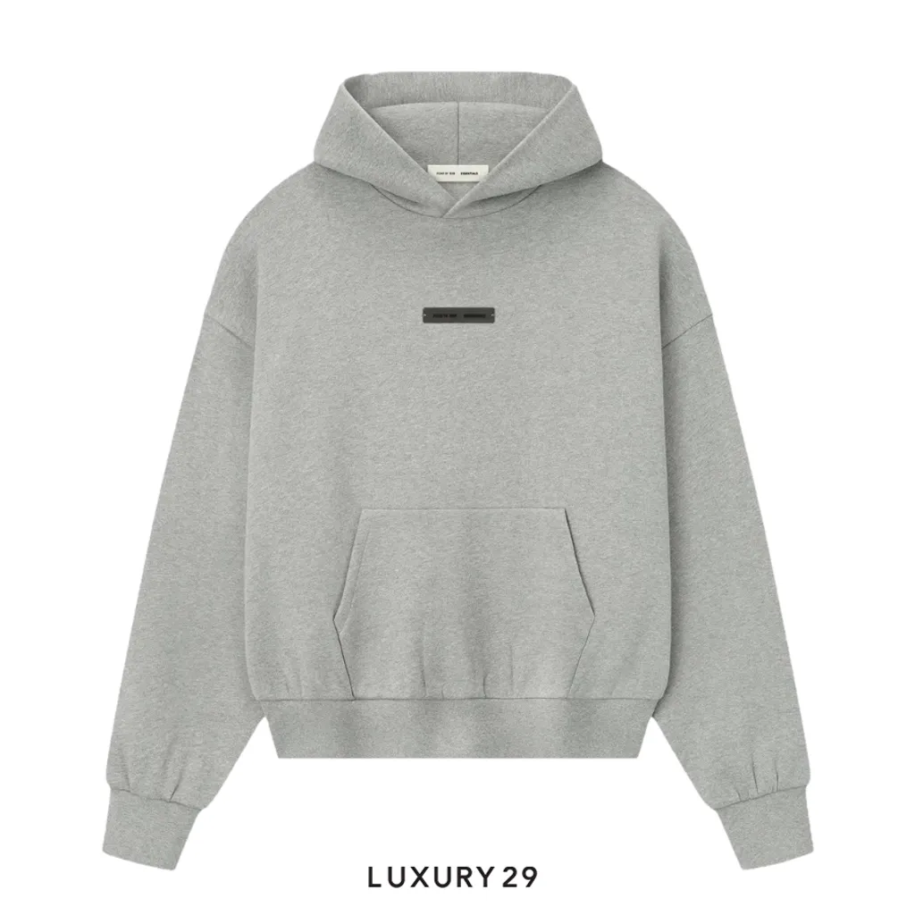 Fear of God Essentials Classic Hoodie Concrete Heather(XS, Grey)