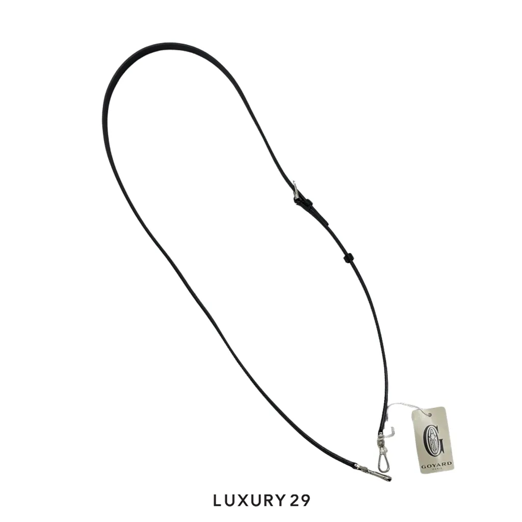 Goyard Cuir PM Strap Bijouterie Palladium Black(Small, Black)