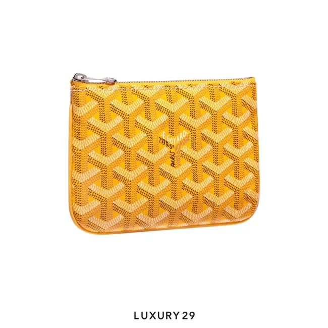 Goyard Senat Mini Pouch Yellow