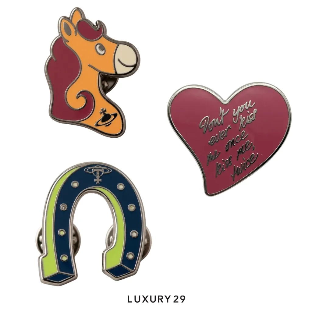 Vivienne Westwood horse pins set(Mini, Multicolour)