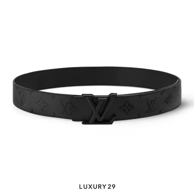 Louis Vuitton LV Dimension Monogram Midnight 40mm Reversible Belt Black