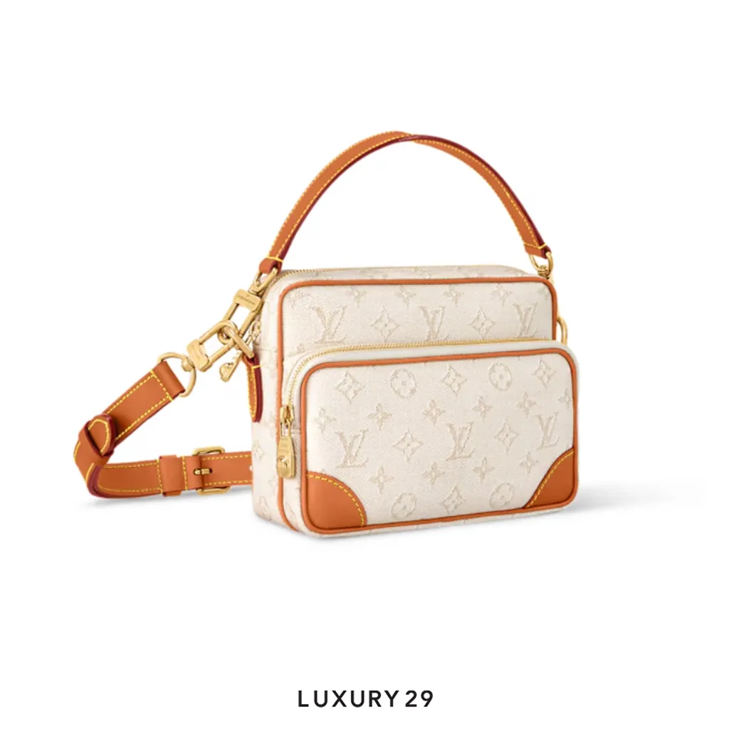 Louis Vuitton Nil Monogram Heritage coated canvas Off-White(Small, White)