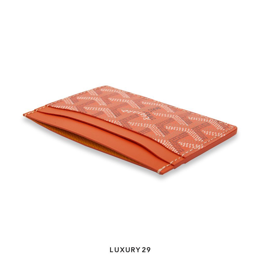 Goyard Saint-Sulpice Card Wallet Orange(Small, Orange)