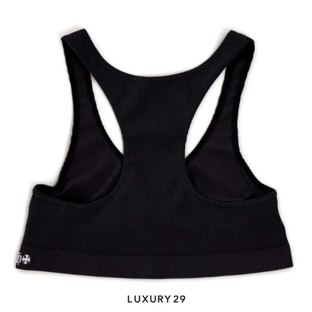 Chrome Hearts Sports Bra RIP CH Black(S, Black)
