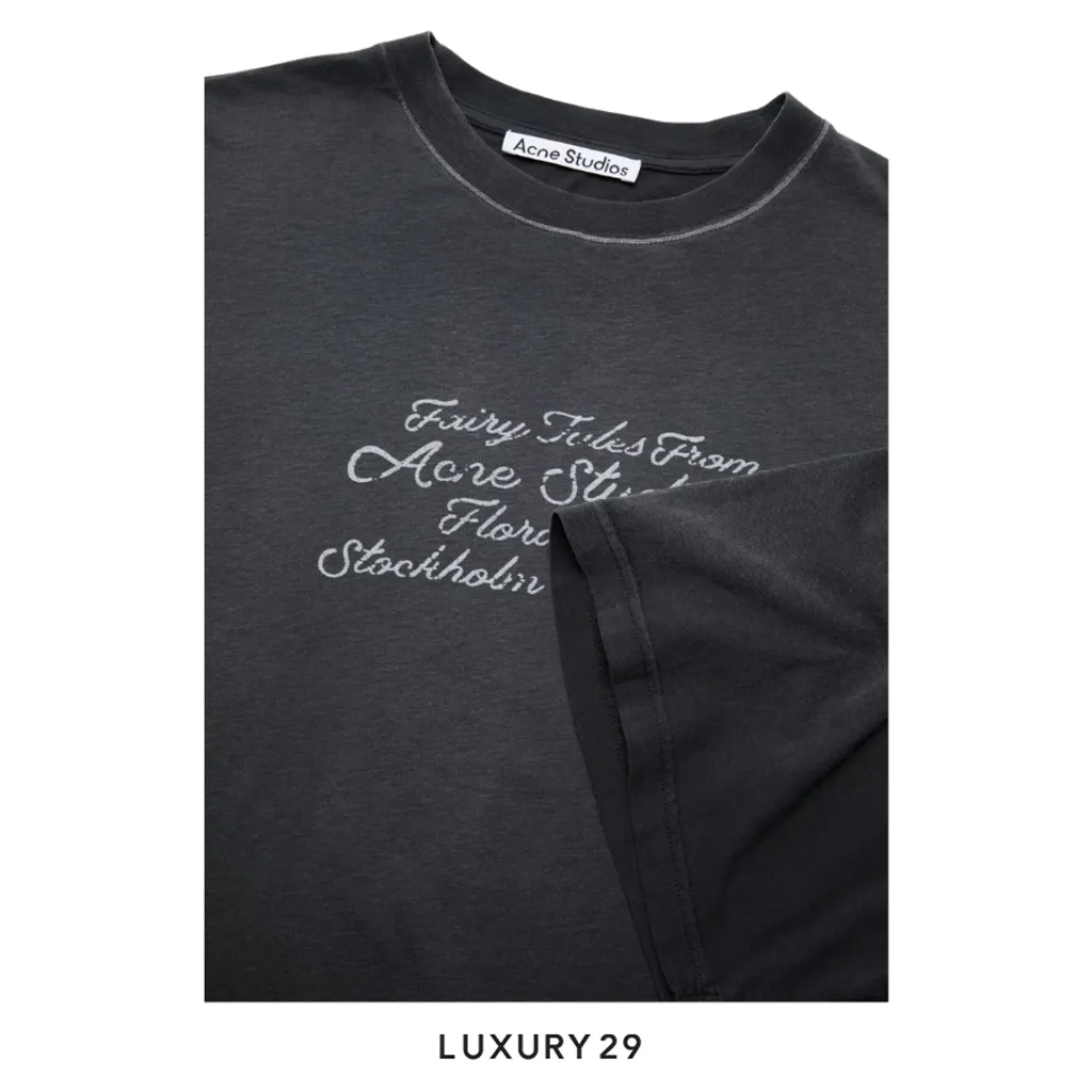 Acne Studios Logo t-shirt Black(S, Black)