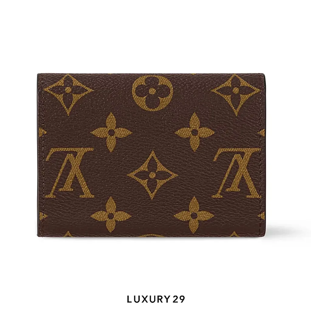 Louis Vuitton LV Rosalie coin purse Monogram Canvas Brown Rose Ballerine(Small, Brown)