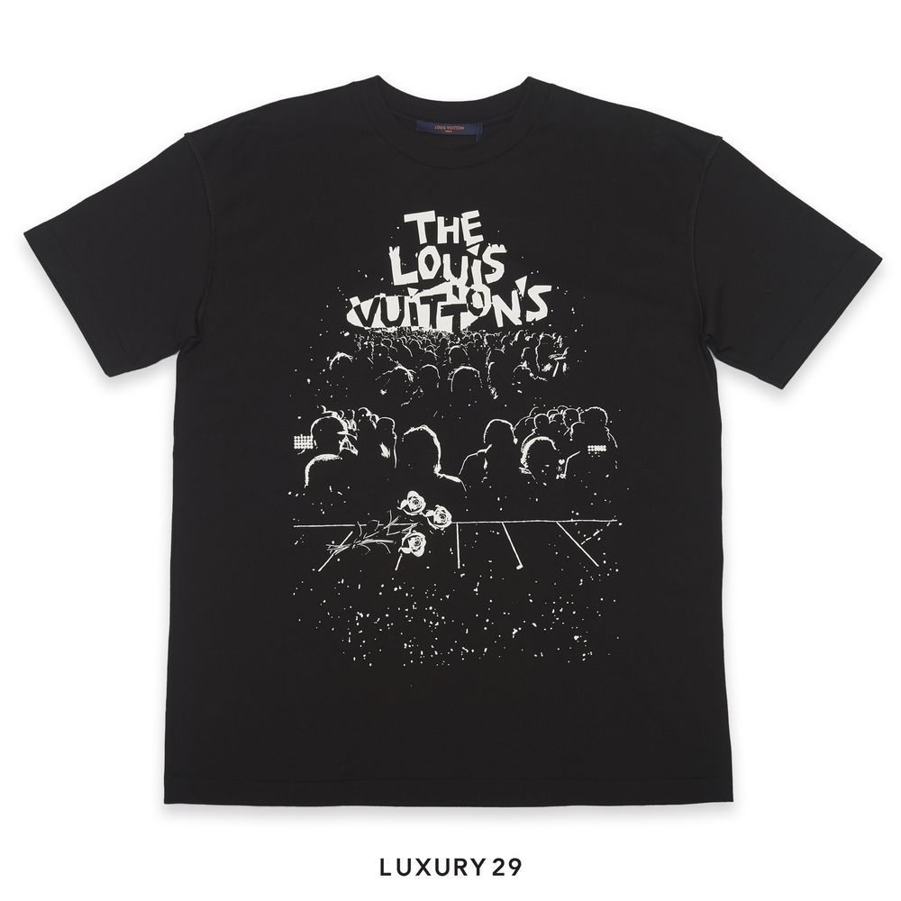  Louis Vuitton LV Concert Print T-Shirt Black(M, Black)