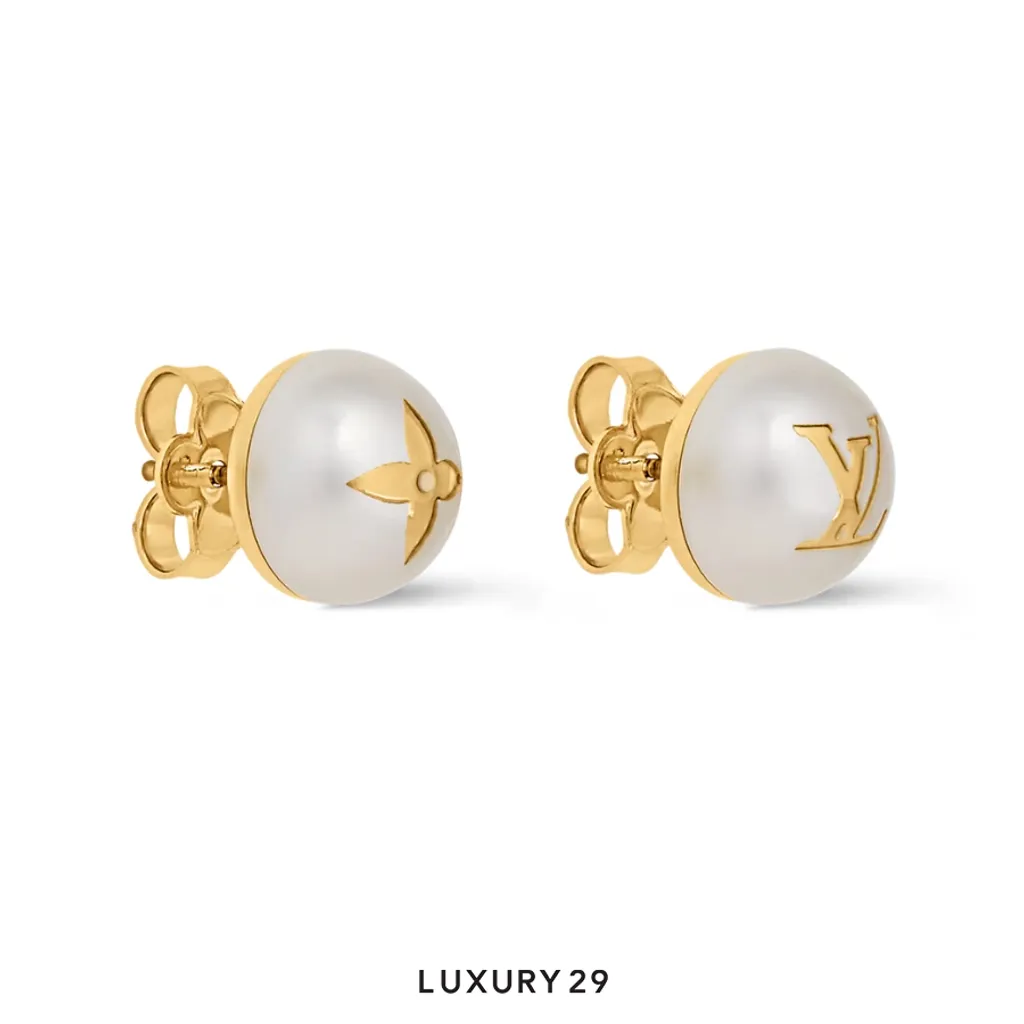 Louis Vuitton LV My Mix Pearl Earrings Gold(Free Size, Gold)